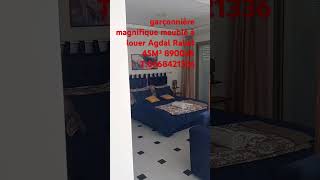 Jolie garçonnière meublé jamais Ahbitée à louer dans le quartier de Agdal Rabat 45M² [upl. by Algernon]