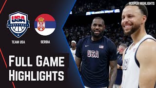 LIVE SERBIA vs AUSTRALIA QUARTERFINALS  2024 Paris Olympics Mens Basketball  August 6 2024  2K [upl. by Wadsworth663]