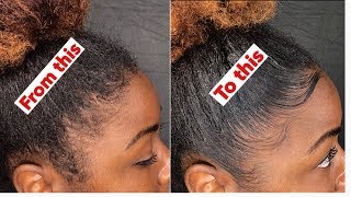 How To Swoop Your Edges With A Comb  This Edge Control Is Everything [upl. by Hough]