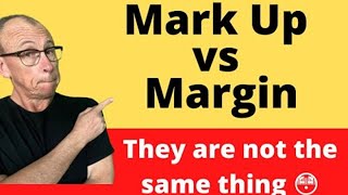 Markup vs Margin they are not the same thing [upl. by Marilin]