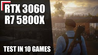 AMD Ryzen 7 5800X  RTX 3060 12 GB — Test in 10 Games 1080p 1440p 4K [upl. by Eidorb]