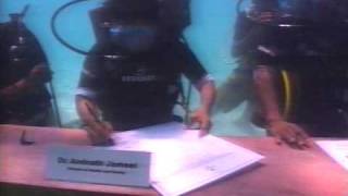 An Underwater Meeting of the Maldivian Parliament [upl. by Moersch]