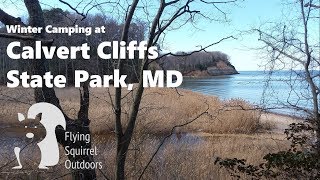 Winter Camping at Calvert Cliffs MD [upl. by Eiralc473]