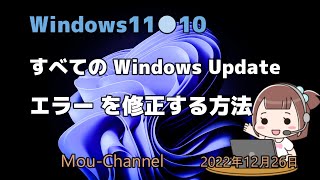 Windows11●10●すべての Windows Updateエラー を修正する方法 [upl. by Einreb]