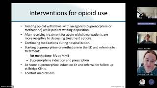 07082024  Substance Use Disorder Treatment in the ED  Dr Dinah Applewhite and Dawn Williamson [upl. by Vedis]