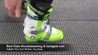 bentgatecom Presents Dalbello Virus Tour Ski Boot tour mode [upl. by Eloccin]