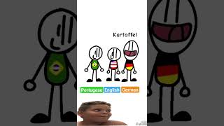 PORTUGESE VS ENGLISH VS GERMAN [upl. by Thorrlow]