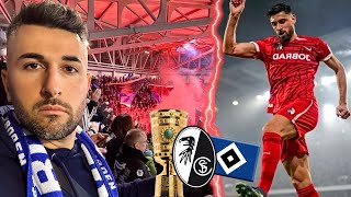 HSV ist RAUS😩PYROS amp MEGA SUPPORT🧨 SC Freiburg  Hamburger SV DFB Pokal Stadionvlog  Bardia Barati [upl. by Ebony]