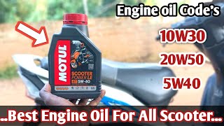 Best Engine Oil For All Scooter Motul 5W40 [upl. by Aehtela]