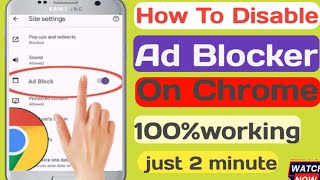 How To Disable Ad Blocker On Chrome 2024 l Disable Ad Blocker On Google Chrome New update 2024 [upl. by Tobye]