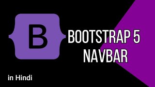 Navbar in bootstrap 5 in Hindi [upl. by Nugesulo]