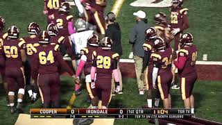 High School Football Robbinsdale Cooper vs Irondale [upl. by Whittaker736]