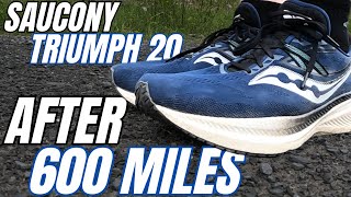 Saucony Triumph 20 Long Term Review After 600 Miles1000Km [upl. by Skyla]