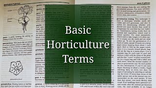 Basic Horticulture Terminology [upl. by Ilsa88]