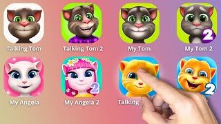 Talking TomTalking Tom 2My Talking AngelaMy Angela 2My TomMy Tom 2Talking GingerGinger 2 [upl. by Ahsinot648]