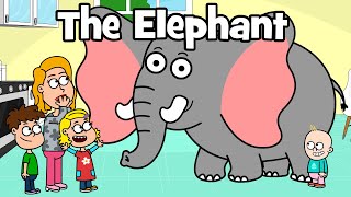 ♪♪ Funny animal song  The Elephant  family holiday song  Hooray kids songs amp nursery rhymes [upl. by Aihtibat]