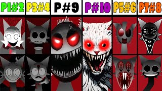 Phase 1 VS Phase 2 VS Phase 3 VS Phase 4 VS Phases 610 in Incredibox Sprunki versions  NEW MOD [upl. by Artek]