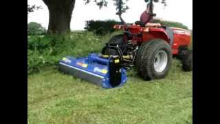 Ryetec CM220S Heavy Duty flail mower cutting and mulching long grassMP4 [upl. by Vachill801]