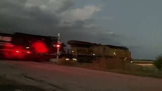 Kearney Nebraska Eastbound Coal Train at Sunset 10422 [upl. by Nitsa]