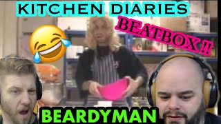 It’s beatbox   BEARDYMAN  KITCHEN DIARIES  Beatbox  Metalheads Reaction [upl. by Aimat]