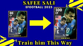 How To train Safee Sali to Max Level upgrade in eFootball 2025 Mobile Free Epic Card [upl. by Ronnie632]