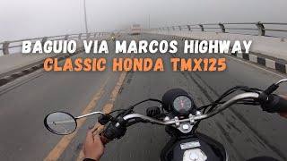 Ang hamog ng Marcos Highway paakyat sa Baguio Tmx 125 [upl. by Iarised895]