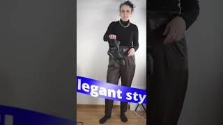 How to Style Leather Pants 2 Looks different🌟✨ carmenrestylestyle  leatherpans fashion [upl. by Delphinia]