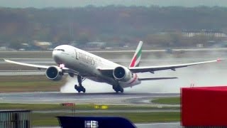 Rainy Spotting at Frankfurt Airport  45 mins of Stunning Heavies Action  Other Aircraft [upl. by Adnirb]