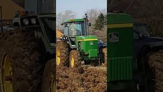 John Deere 4640 Tractor at NBVTS Winter Ploughing Match Sunday 28th January 2024 [upl. by Alysa]