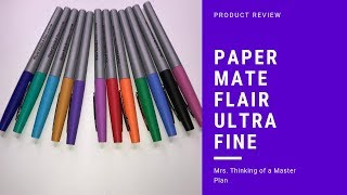 Paper Mate Flair Color Pop Ultra Fine Review [upl. by Egerton]