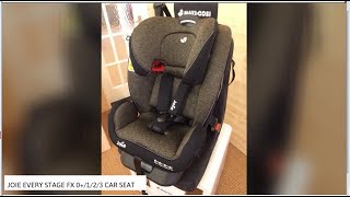 Joie Every Stage FX 0123 Car Seat Review  BuggyPramReviews [upl. by Eelarat418]