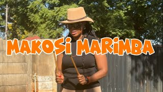 Makosi Plays Marimba Music indigenous to Africa [upl. by Annmarie]