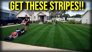 Lawn Striping With YOUR PUSH MOWER [upl. by Bernice702]