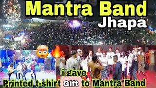 Mantra Band lai hami le printed vest gift dim Drone bata concert ma shot [upl. by Alliuqat]