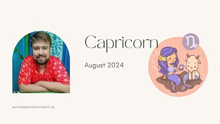 Capricorn August 2024 Horoscope  Love Career Finance Health amp Tarot Insights [upl. by Bibeau699]