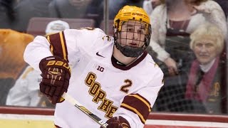 Brady Skjei 201415 Gopher Hockey Highlights [upl. by Adnarb]