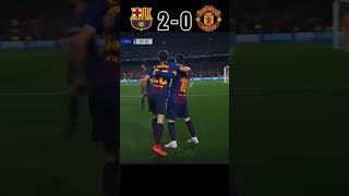 Barcelona vs Manchester United 30 UCL 2019🔥🤩 football ucl messi viral shorts trending match [upl. by Leund548]