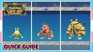 How To Evolve Elekid Into Electabuzz Into Electivire In Pokemon Scarlet amp Violet  Quick Guide [upl. by Kellia]