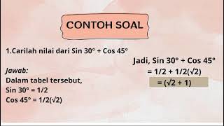 tugas matematika sudut istimewa trigonometri [upl. by Lona87]