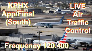 🔴LIVE Flight Tracker ATC and Flight Tracker KPHX Phoenix AppFinal South [upl. by Kimberlee]