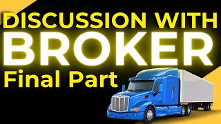 Discussion with broker Final part truckdispatching dispatchingtysoonofficial [upl. by Morna]