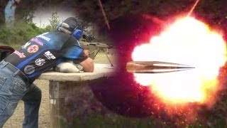 50 CAL ARMOR PIERCING INCENDIARY ROUNDS SLOW MO [upl. by Wiley604]