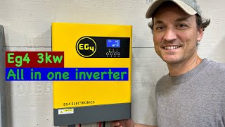 Eg4 3000w 48v inverter install and load testing Signature Solar beginner friendly solar inverter [upl. by Dolloff734]