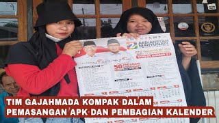 Tim GAJAHMADA Kompak Dalam Pemasangan APK dan Pembagian Kalender [upl. by Terencio]