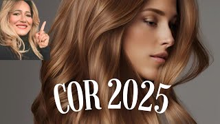 COR DE CABELO TENDÊNCIA 2025 PARA PINTAR SEM DESCOLORIR  COBRIR BRANCO  FAZER MECHAS [upl. by Couture]