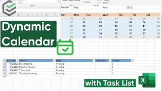 PassFab Tips  How to Create A Dynamic Calendar Excel  Task List Excel EASY [upl. by Berky]