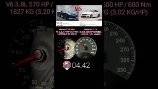 NISSAN GTR R35 570 HP vs BMW M4 GTS 500 HP [upl. by Wally373]