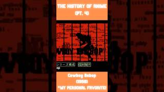 THE EVOLUTION OF ANIME SERIES  PART 4 19602020 shorts anime cowboybebop [upl. by Nnaitsirk475]