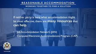 Reasonable Accommodation Working Together To Find A Solution [upl. by Orazal]