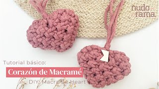 DIY Corazón de Macramé [upl. by Gaeta]